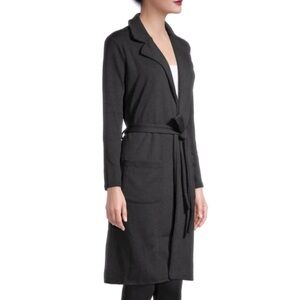 COATIGAN long black sweater with belt